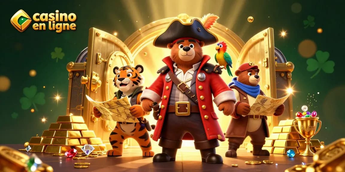 Gagnez des trésors au casino en ligne avec nos pirates et tigres en action