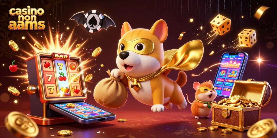Gioca ai casino non AAMS e vinci oro con il cane supereroe e il criceto mascherato.