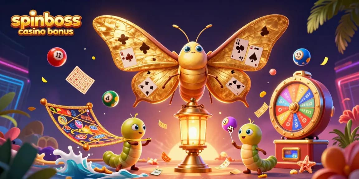 Découvrez le bonus SpinBoss Casino avec des graphismes riches et dynamiques de jeux de casino en ligne.