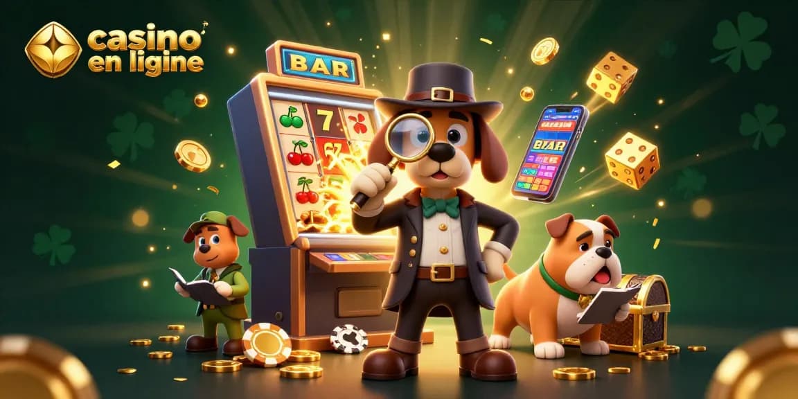 Les détectives à la recherche de trésors dans un casino en ligne dynamique.