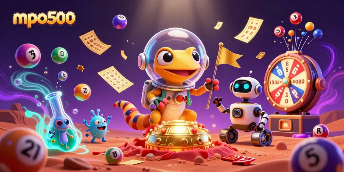 Engage with mpo500 through a dynamic casino adventure as a Martian gecko explores a buried treasure of games.