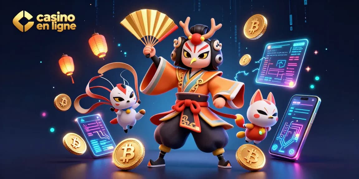 Rejoignez l'aventure passionnante du casino en ligne avec ce combattant kabuki et ses éléments NFT.