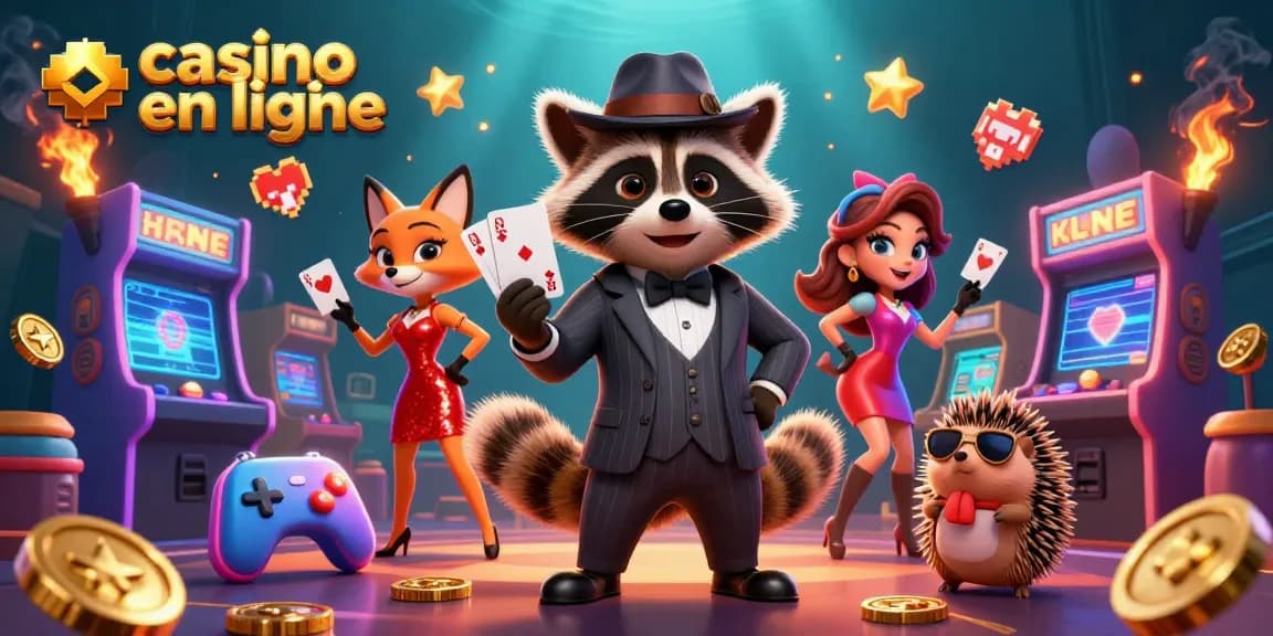 Gagnez en jouant dans un casino en ligne avec des personnages animés captivants et des machines colorées.