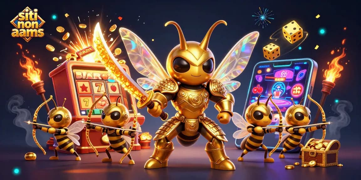 Siti non AAMS: Scopri i giunti da scommesse sicure con simboli luminosi e premi in un'illustrazione accattivante.
