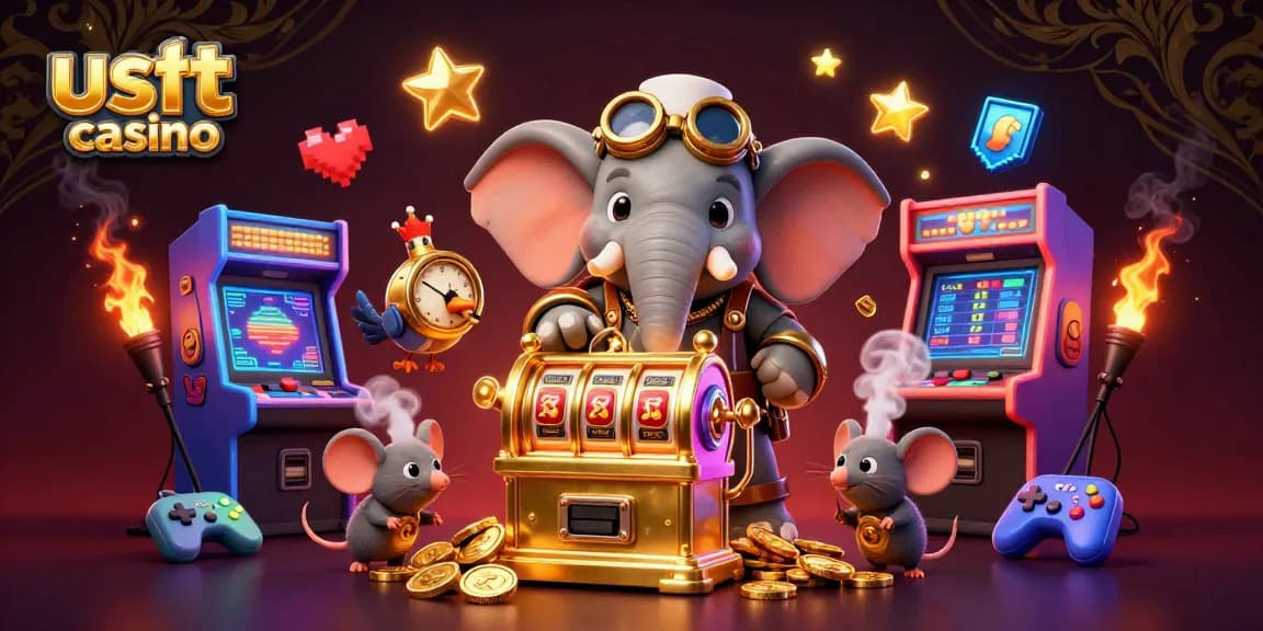 Gioca ai giochi d’azzardo nel casino USDT, con macchine e gettoni scintillanti.