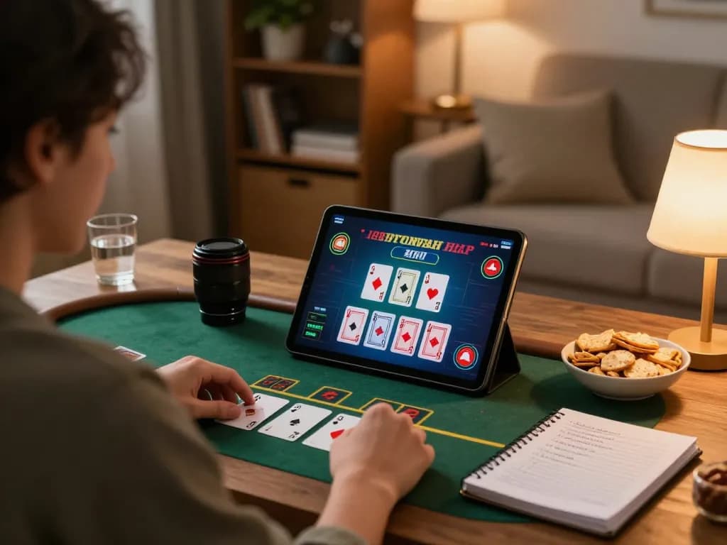 Experience the excitement of 789 win with online blackjack gameplay in a cozy home setting.