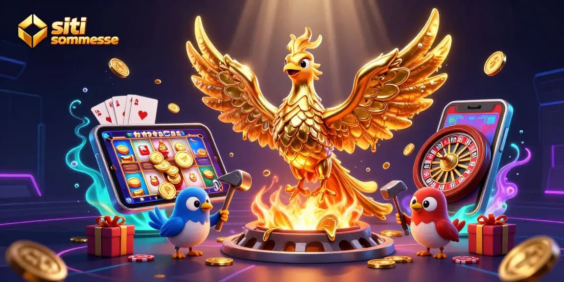 Scommetti sui siti scommesse e vedi il falco dorato mentre genera monete d'oro e gioca divertiti.