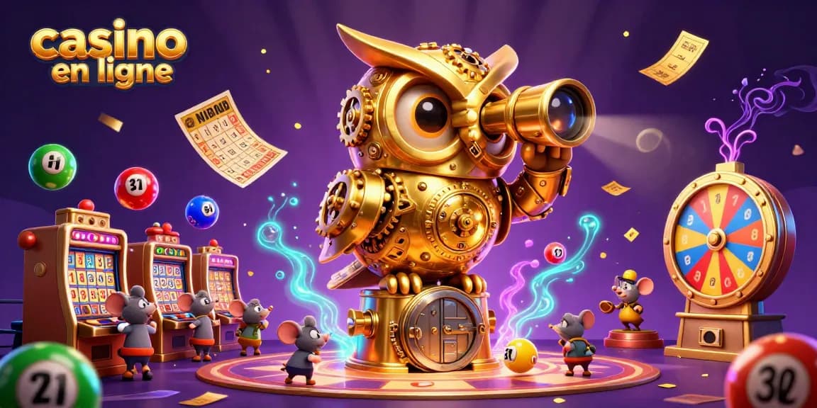 Jouez à des jeux captivants sur un casino en ligne, avec des balles de loterie multicolores.