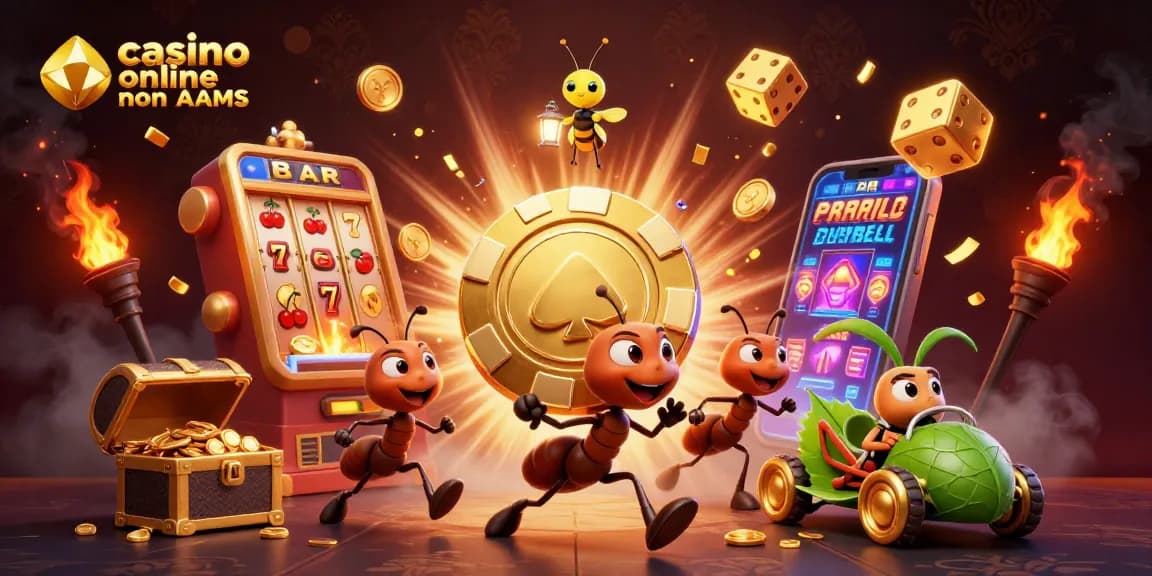Gioca nei migliori casino online non AAMS e scopri i jackpot delle slot machine con chip d'oro.