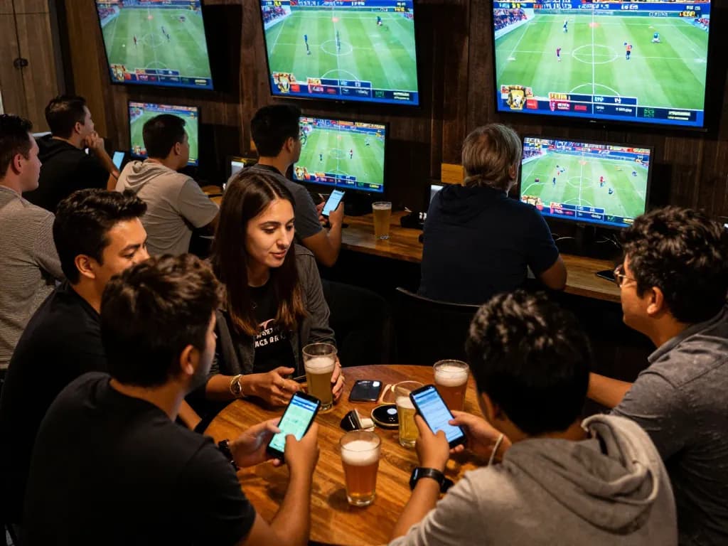 vaobet players engaged in live sports betting with excitement and strategy