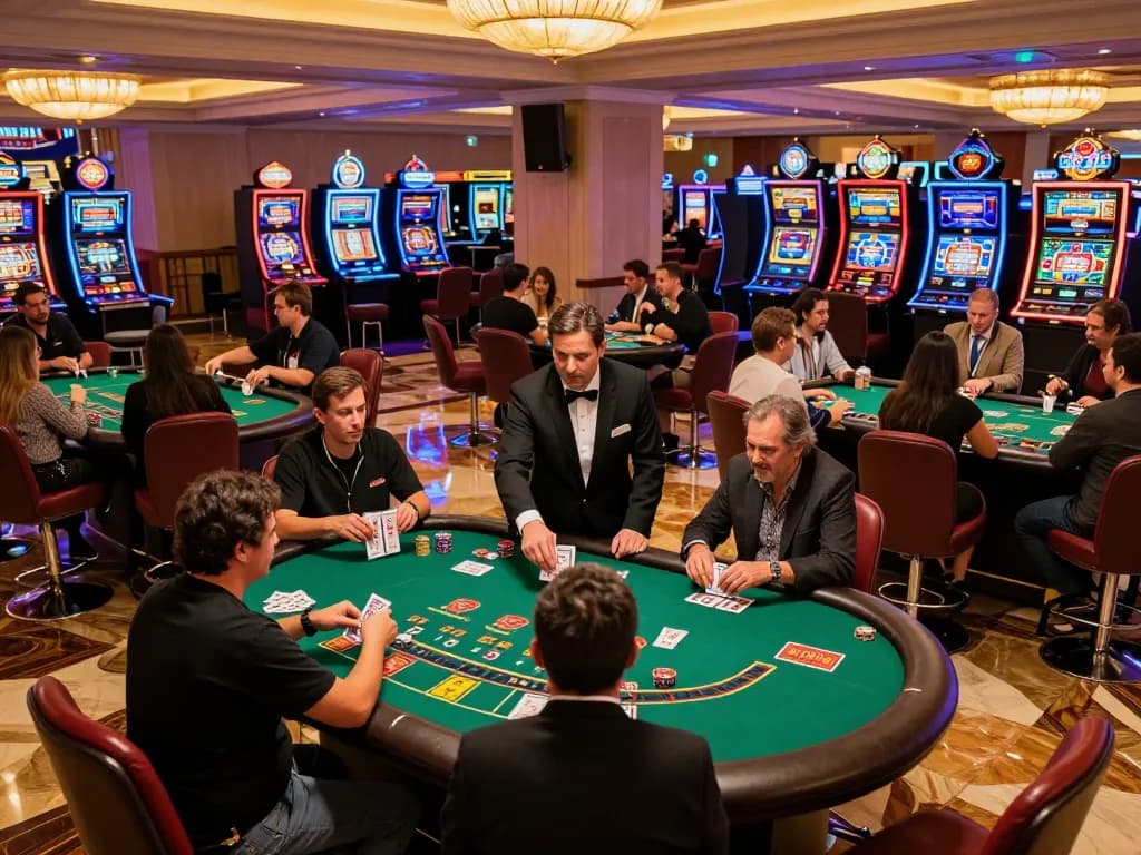 Players engaging in a thrilling round of blackjack at 789 Club casino, showcasing strategic gameplay and excitement