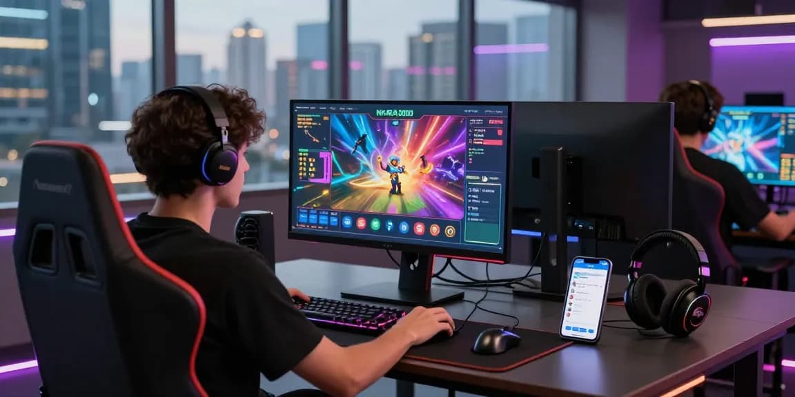 NAGA2000 gaming interface with vibrant graphics and customer support chat.