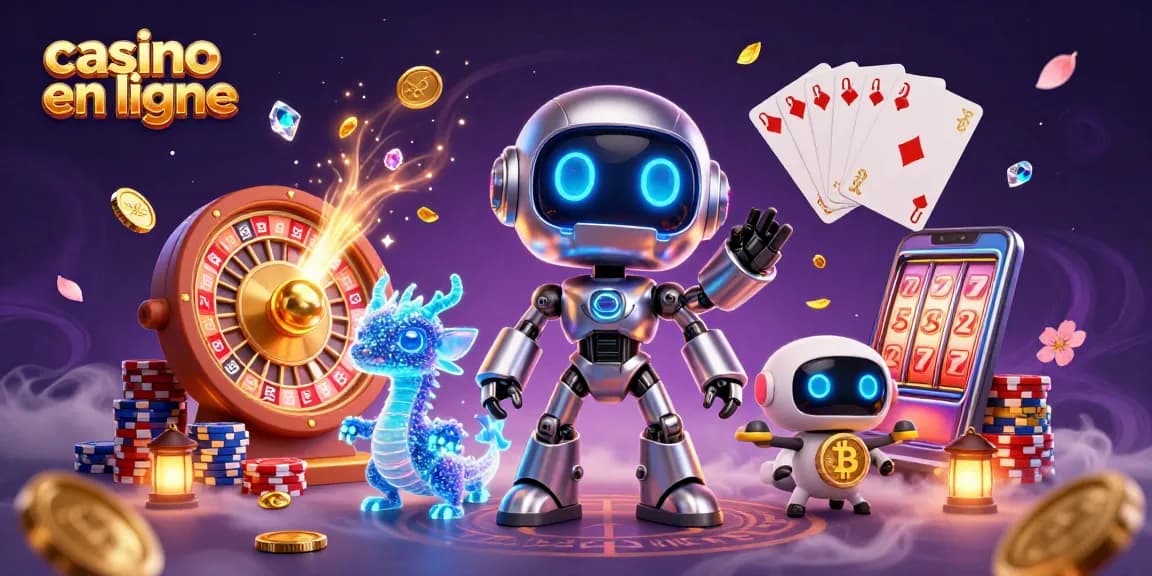 Gagnez aux jeux de casino en ligne avec cette illustration dynamique et captivante.