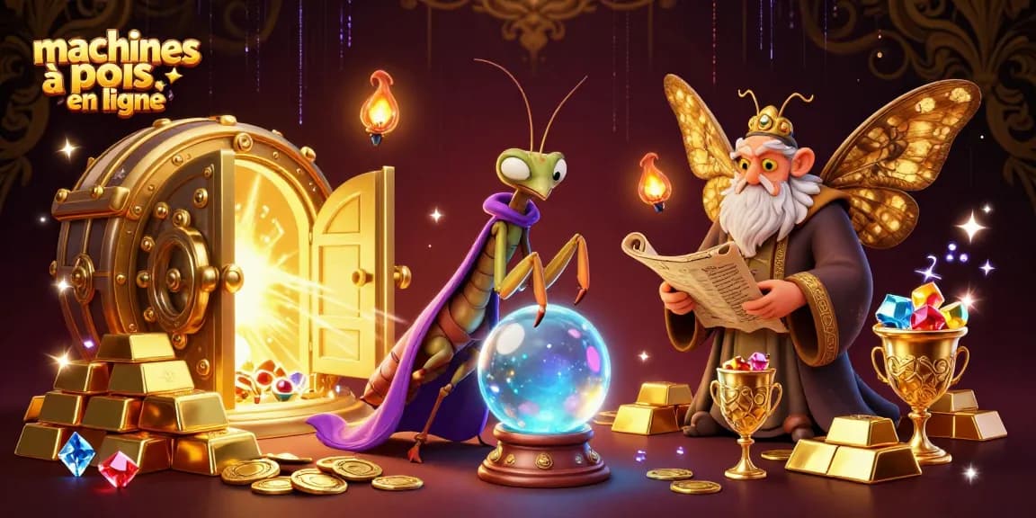 Jouer aux machines à sous en ligne avec des jackpots et des rouleaux animés dans un univers féérique.