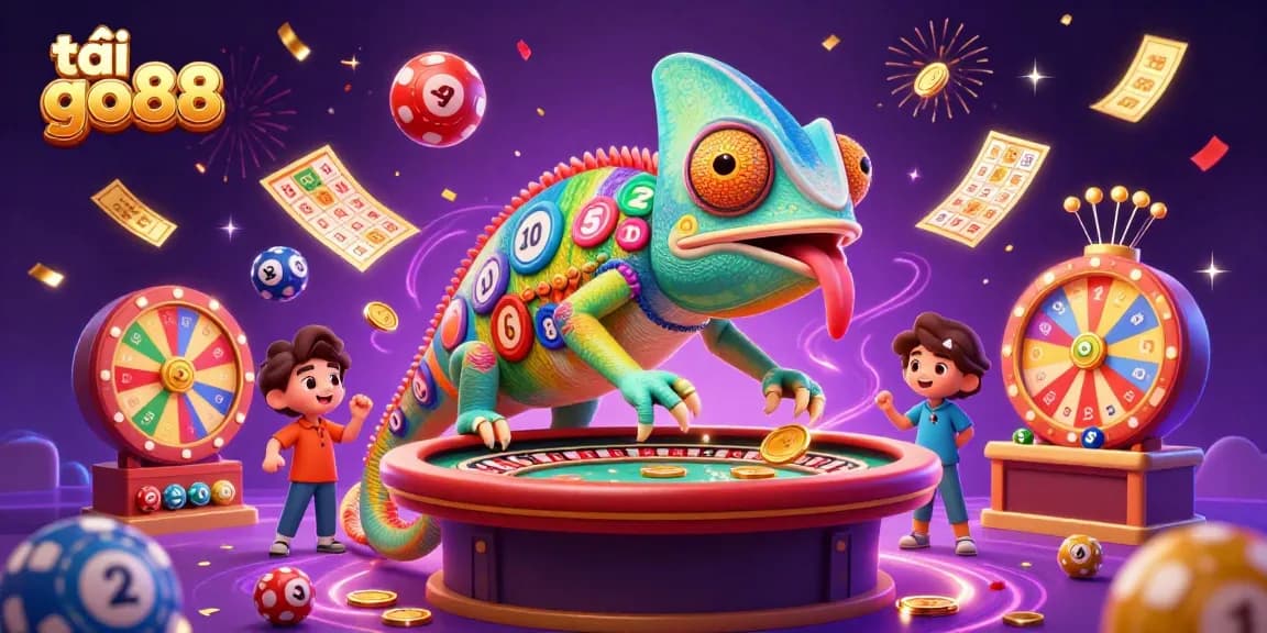 Engage with the exciting tải go88 concept showcasing a vibrant online gaming illustration rich with colorful elements.