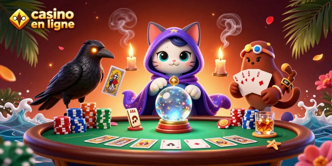 Jouez sur un casino en ligne et découvrez des jeux passionnants avec notre illustration dynamique.