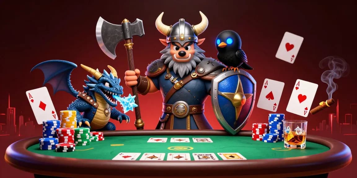 Experience the thrilling b52club action with our Viking warrior and magical creatures in an exhilarating poker game.