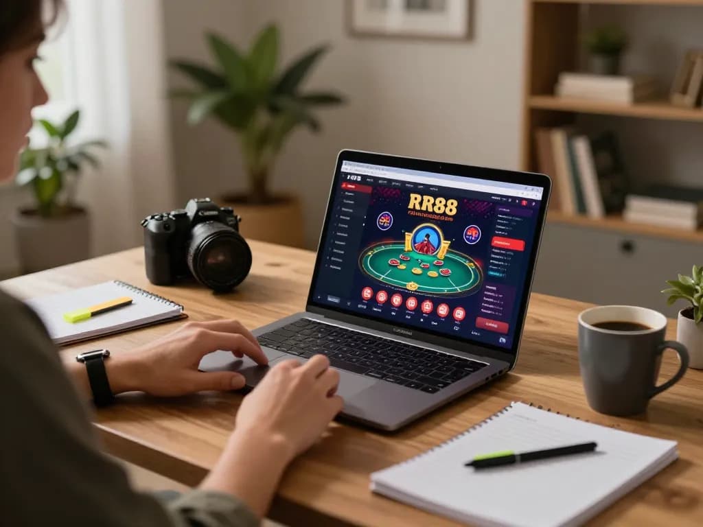 Engage in strategic poker gameplay on RR88's vibrant online casino platform