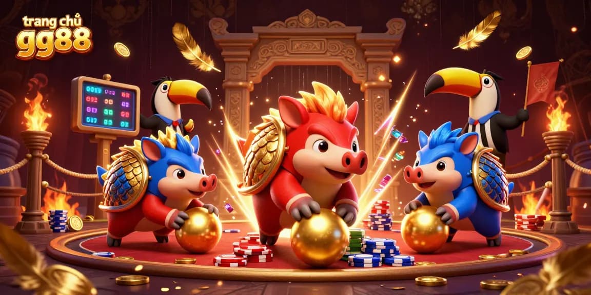 Experience the thrill of gameplay at trang chủ gg88 with vibrant pangolins in action and dazzling casino elements.