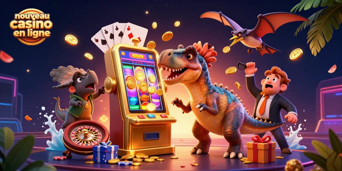 Découvrez un nouveau casino en ligne avec des personnages amusants et des machines à sous en action.