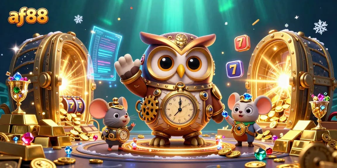 Experience thrilling gaming action at af88 with a vibrant casino scene featuring 3D characters and dynamic elements.