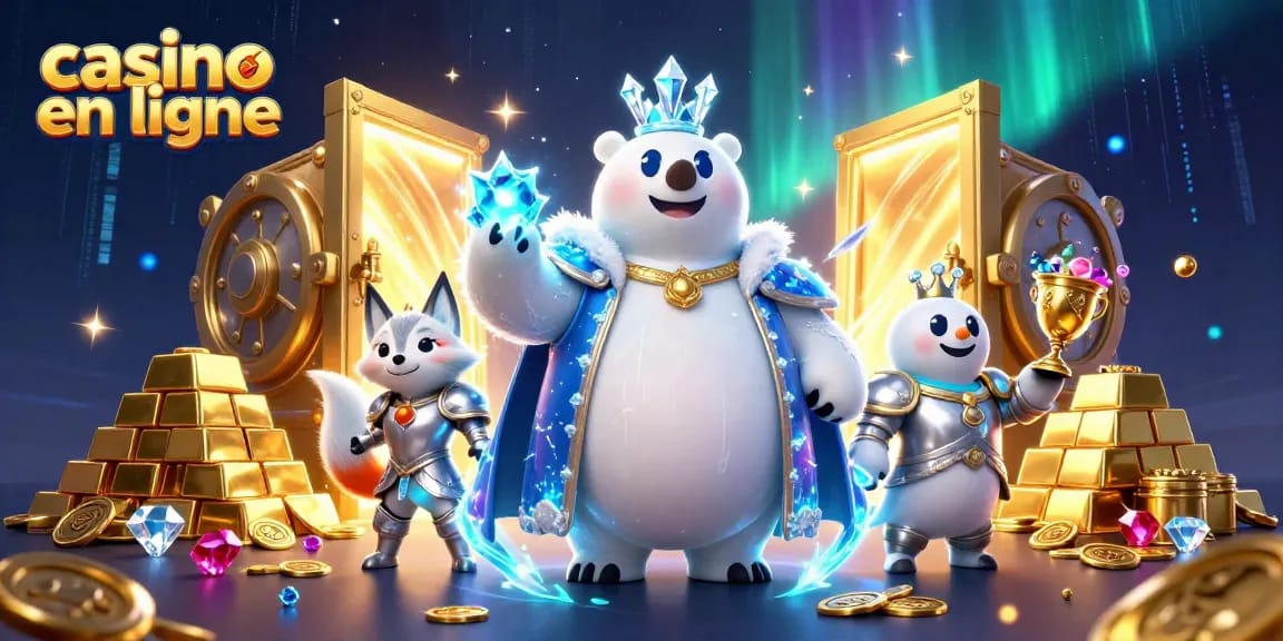 Découvrez le casino en ligne avec l'ours polaire royal et ses trésors scintillants.