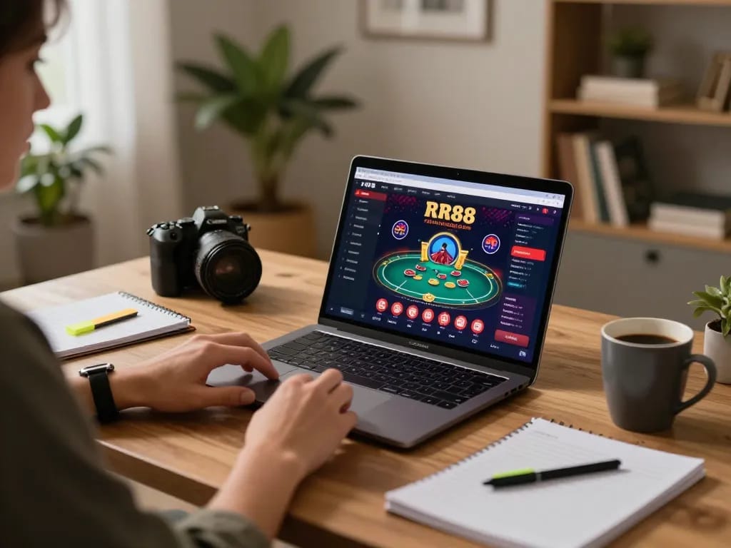 Engage in strategic poker gameplay on RR88's vibrant online casino platform