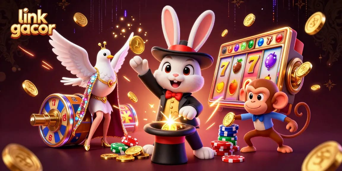 Spin the reels with excitement at link gacor, where a cartoon magician and friends bring magic to your gaming.