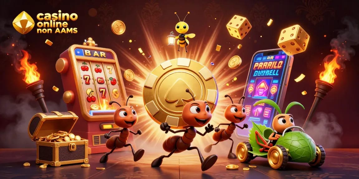 Gioca nei migliori casino online non AAMS e scopri i jackpot delle slot machine con chip d'oro.