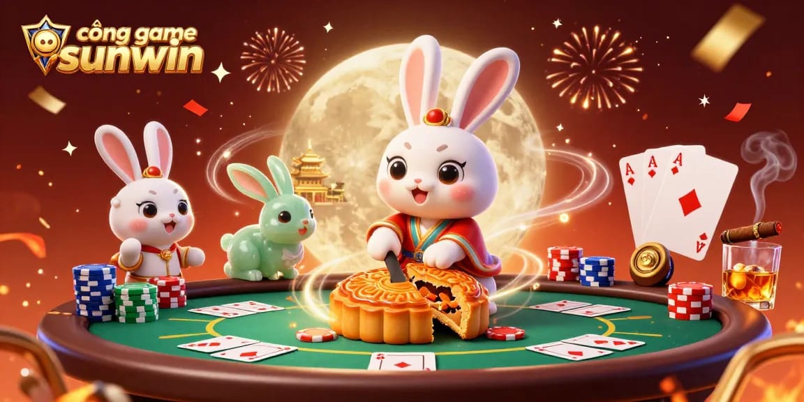 Experience the thrill of cổng game sunwin with a vibrant casino scene featuring interactive characters and elements.