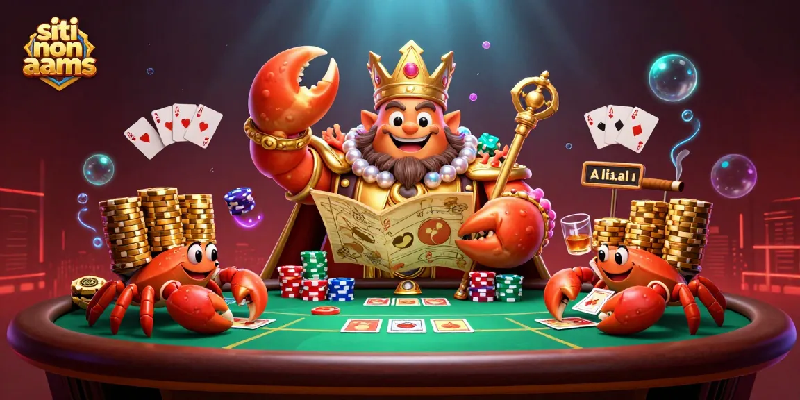 Scommettere nei migliori siti non AAMS con un imperatore granchio in un casinò subacqueo avventuroso.