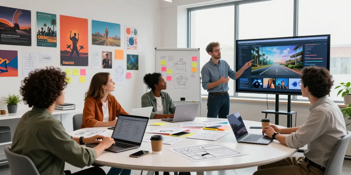 Creative collaboration in a video production studio using ai seedance 2.0 for stunning AI-generated content.