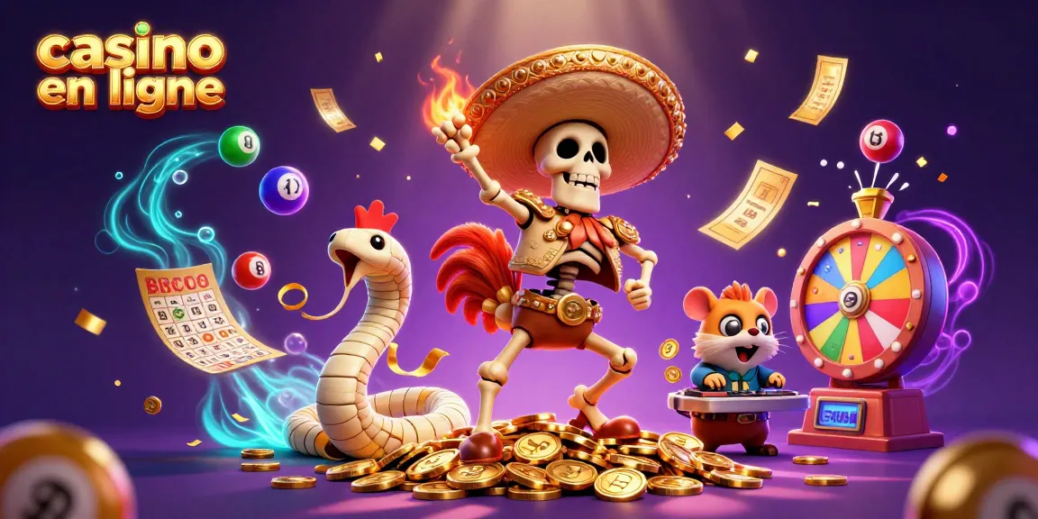 Plongez dans le monde du casino en ligne avec un perroquet mariachi dansant sur des pièces d'or.