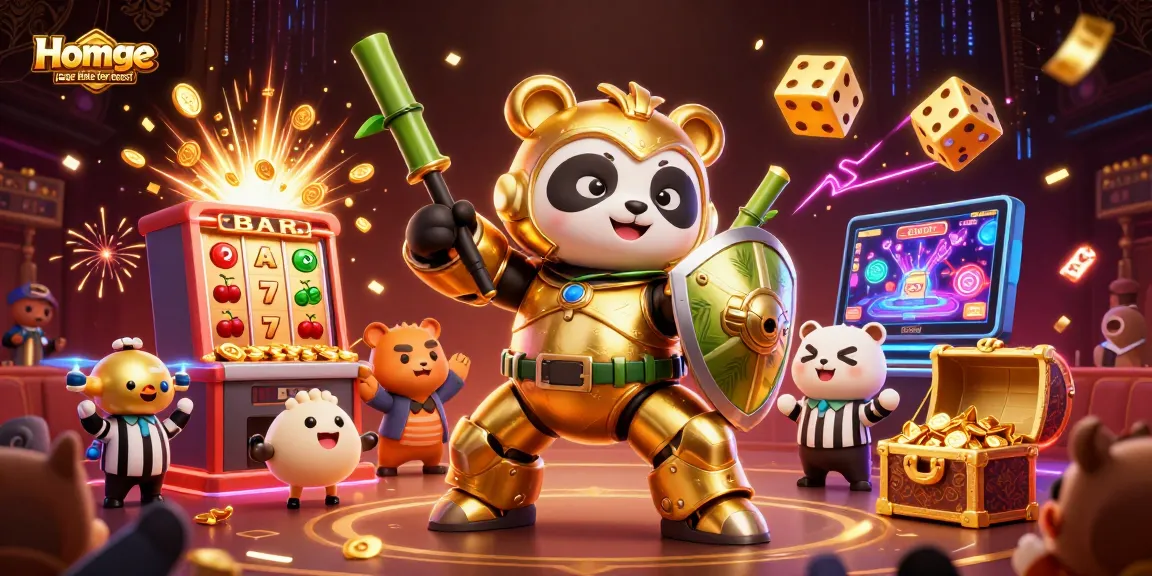 Engage in epic casino battles with Homge page links for boost, featuring dynamic characters and jackpot excitement.