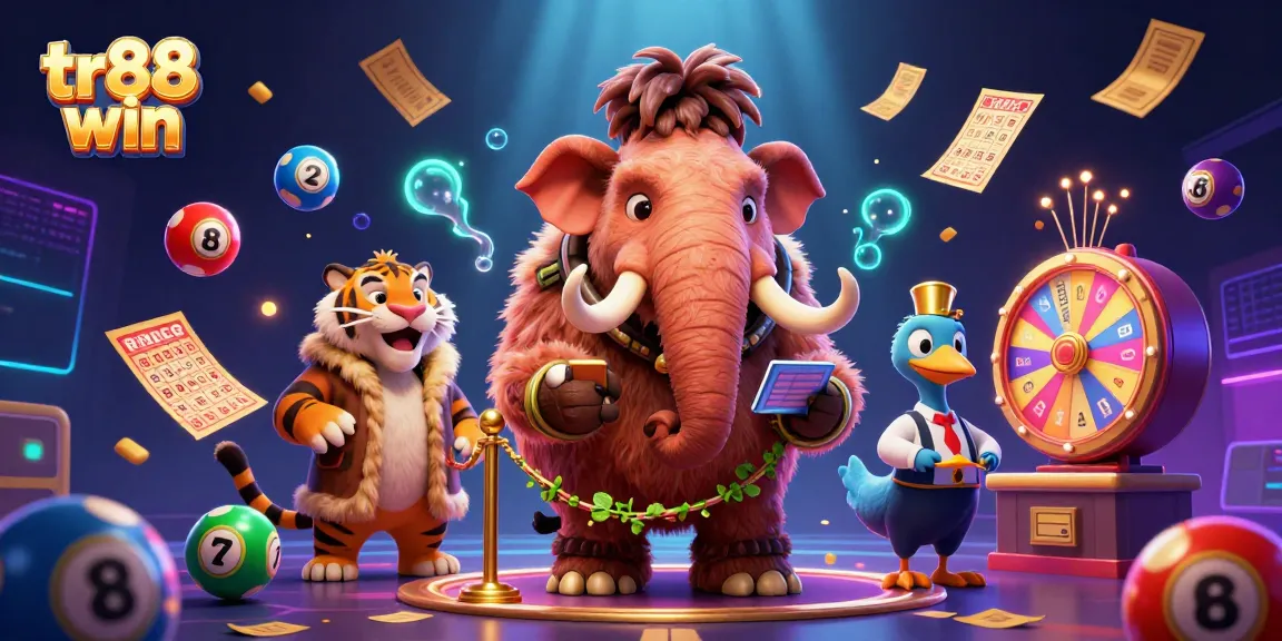 Experience tr88 win with a vibrant 3D illustration showcasing a lively casino scene full of excitement.