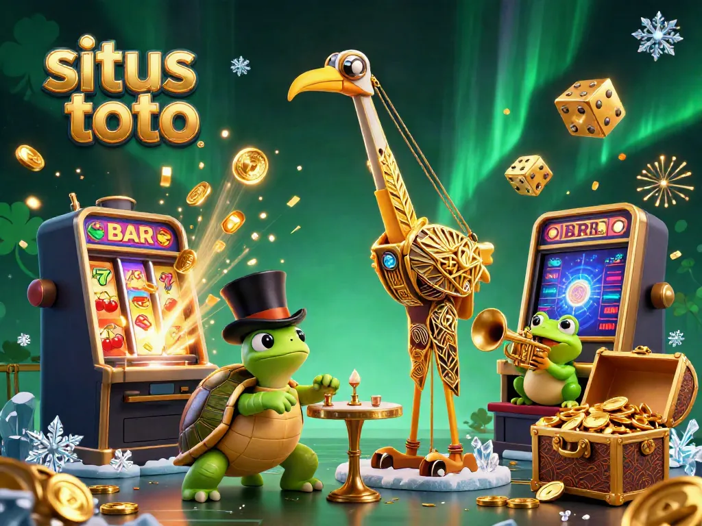 Experience situs toto excitement with vibrant 3D characters and dynamic casino elements.