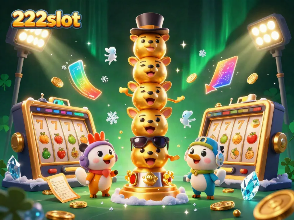 Mainkan slot gacor di 222slot dengan simbol buah, jackpot dan kemenangan besar dalam ilustrasi menarik ini.