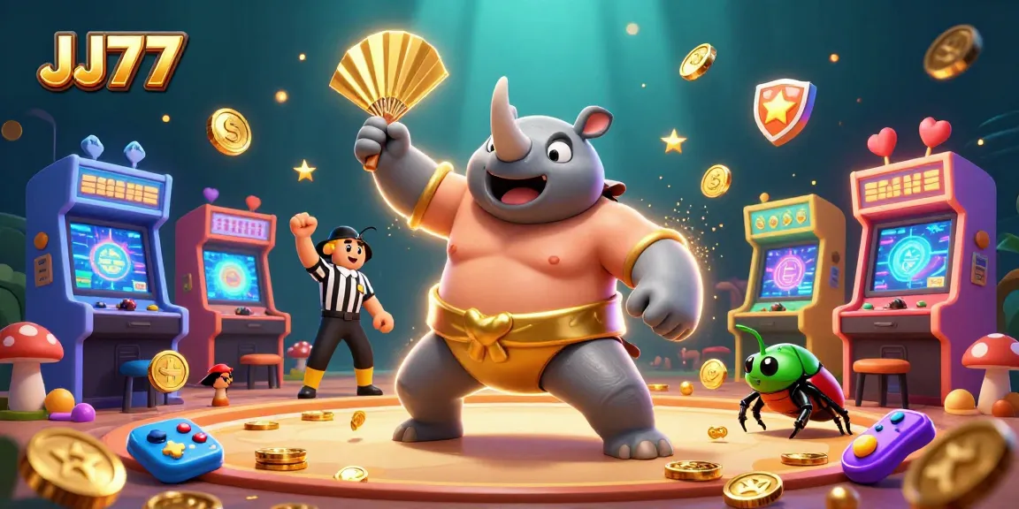 Experience the thrill with JJ77’s engaging gameplay, featuring vibrant characters and dynamic casino elements.