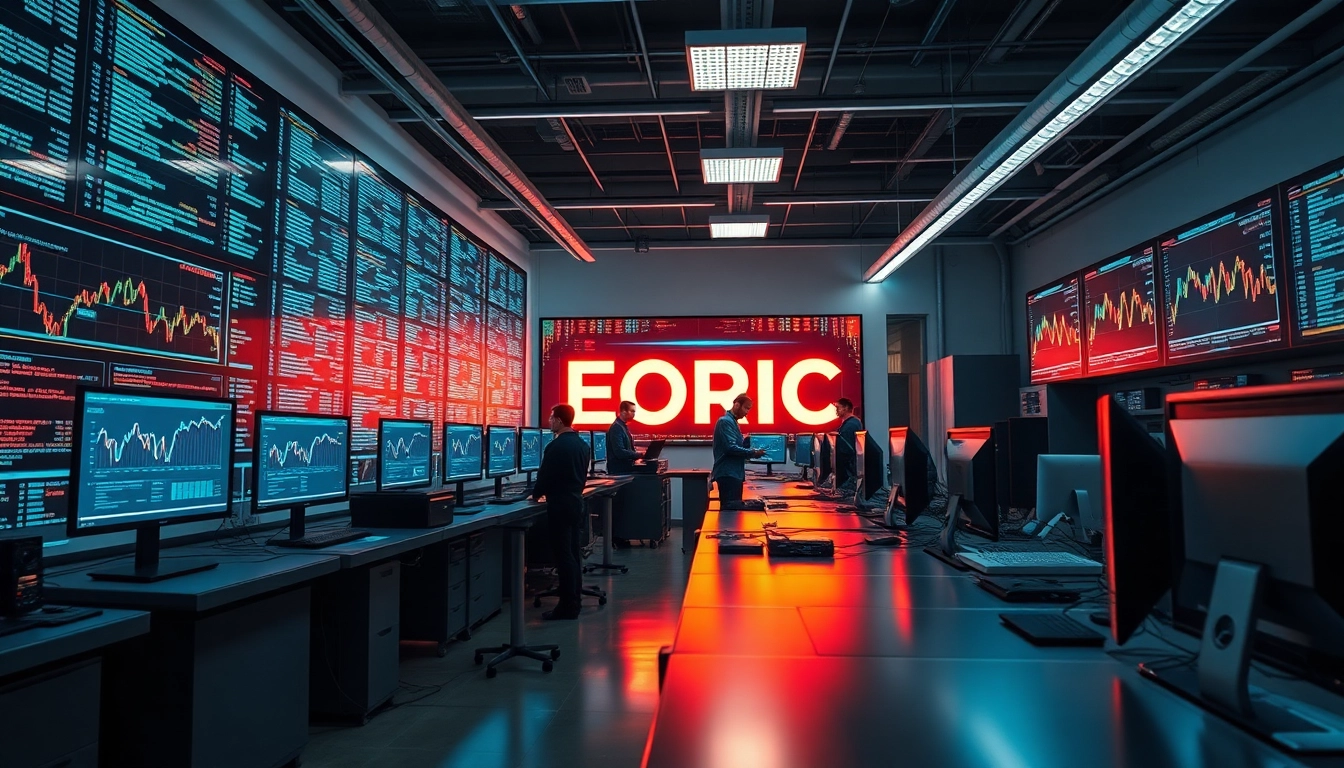 EORMC innovative blockchain development showcased in a high-tech lab environment.