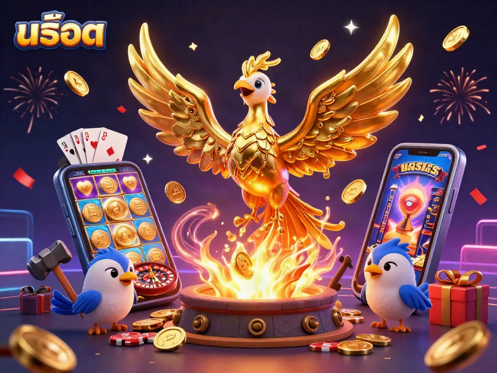 เล่นเกมสล็อต สล็อตกับฟีนิกซ์ทองคำและการเฉลิมฉลอง