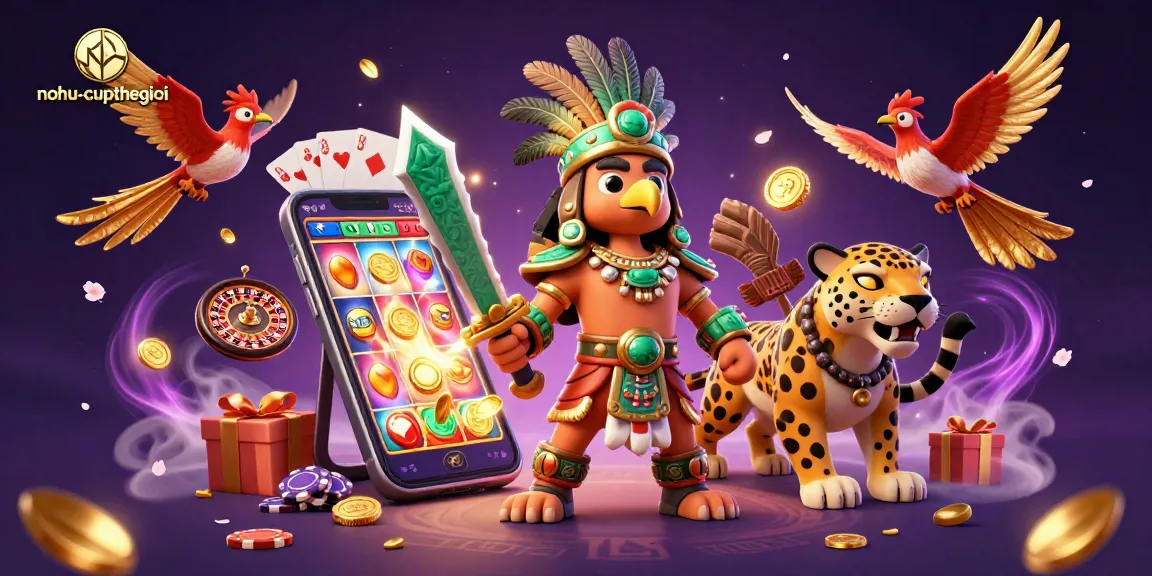 Engage in thrilling action at nohu-cupthegioi with Aztec warriors and vibrant slot games.
