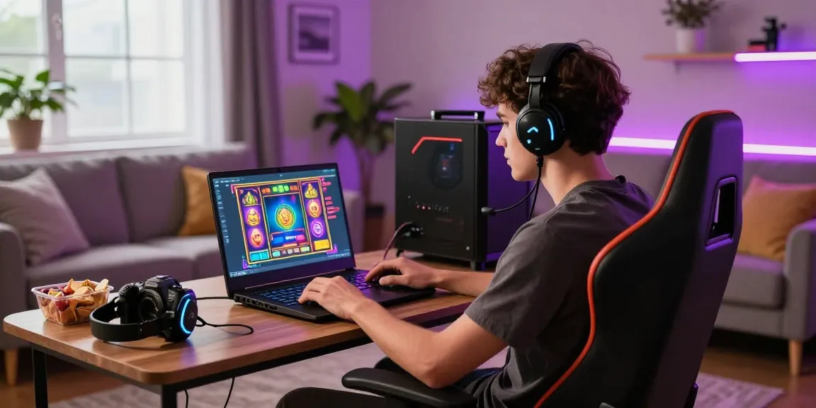 Exciting gaming experience on situs gacor with vibrant slot game visuals and cozy atmosphere.