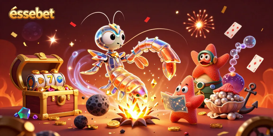 Experience the thrill of essebet with a galactic mantis shrimp bringing jackpot excitement in a vibrant underwater casino.