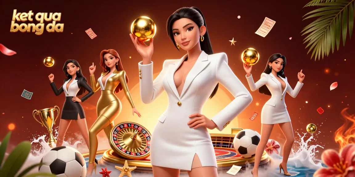 Watch the latest ket qua bong da with a sophisticated Asian woman showcasing casino glamour while holding a golden roulette ball.