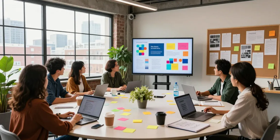 Team collaboration at Dreambox Studio's vibrant workspace focused on creative media production.
