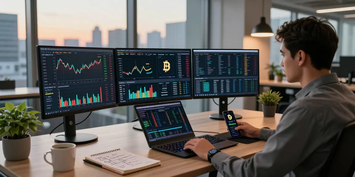 Cricbet cryptocurrency trading setup with advanced tools, monitoring Bitcoin and Ethereum prices for effective investment strategies.