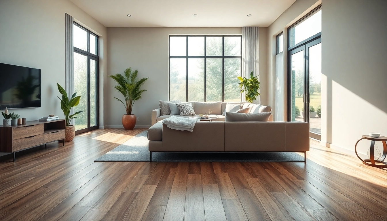 Elevate your home with waterproof vinyl flooring in an elegant living space.
