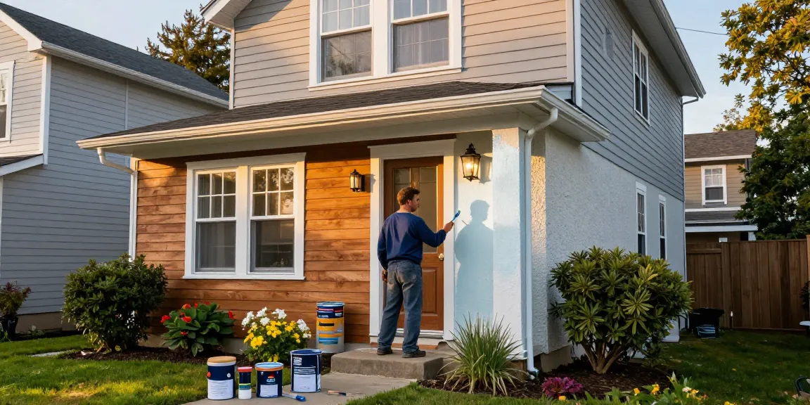 Exterior painters Washington County OR enhancing a Portland home with eco-friendly paint.
