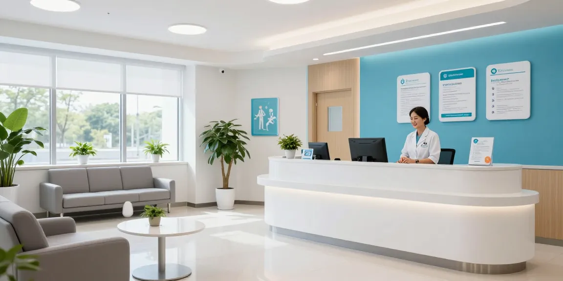 David Hoffmeister reviews in a modern healthcare setting focused on patient care and wellness clinic.