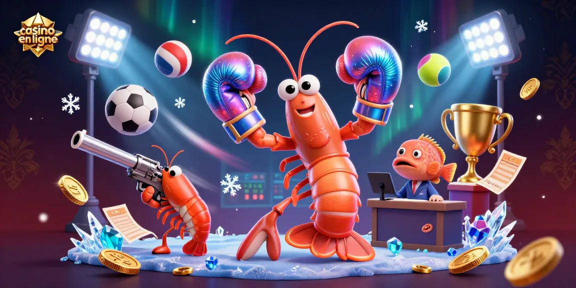 Pariez sur le futur avec cet univers coloré de casino en ligne illustrant des personnages marins actionnés.